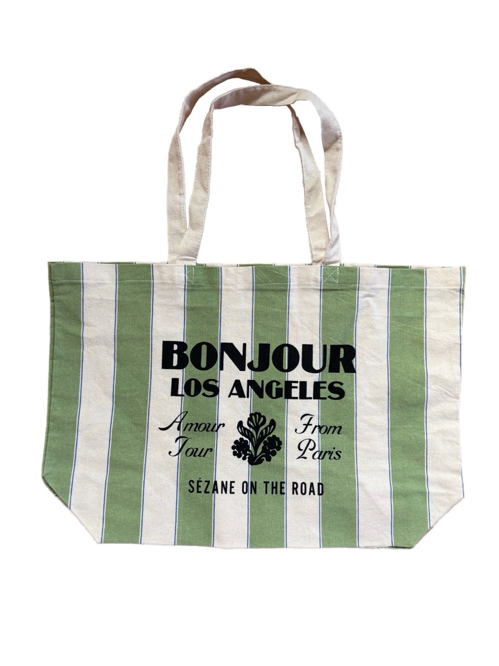 Sézane Los Angeles Striped Tote Bag